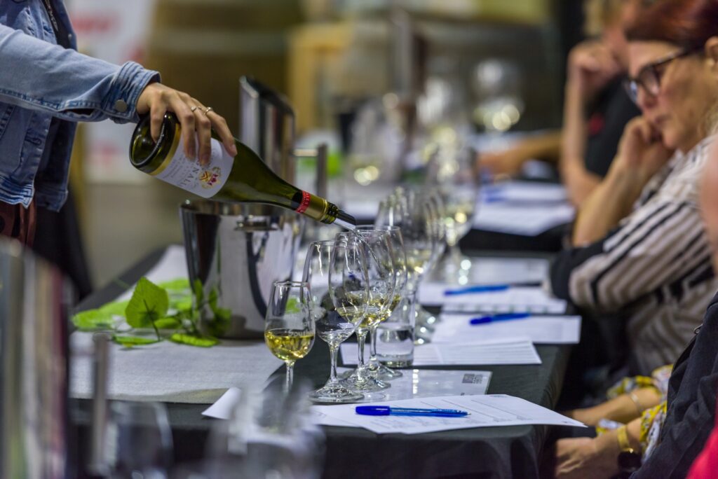 A group tasting wines at Taste Great Southern